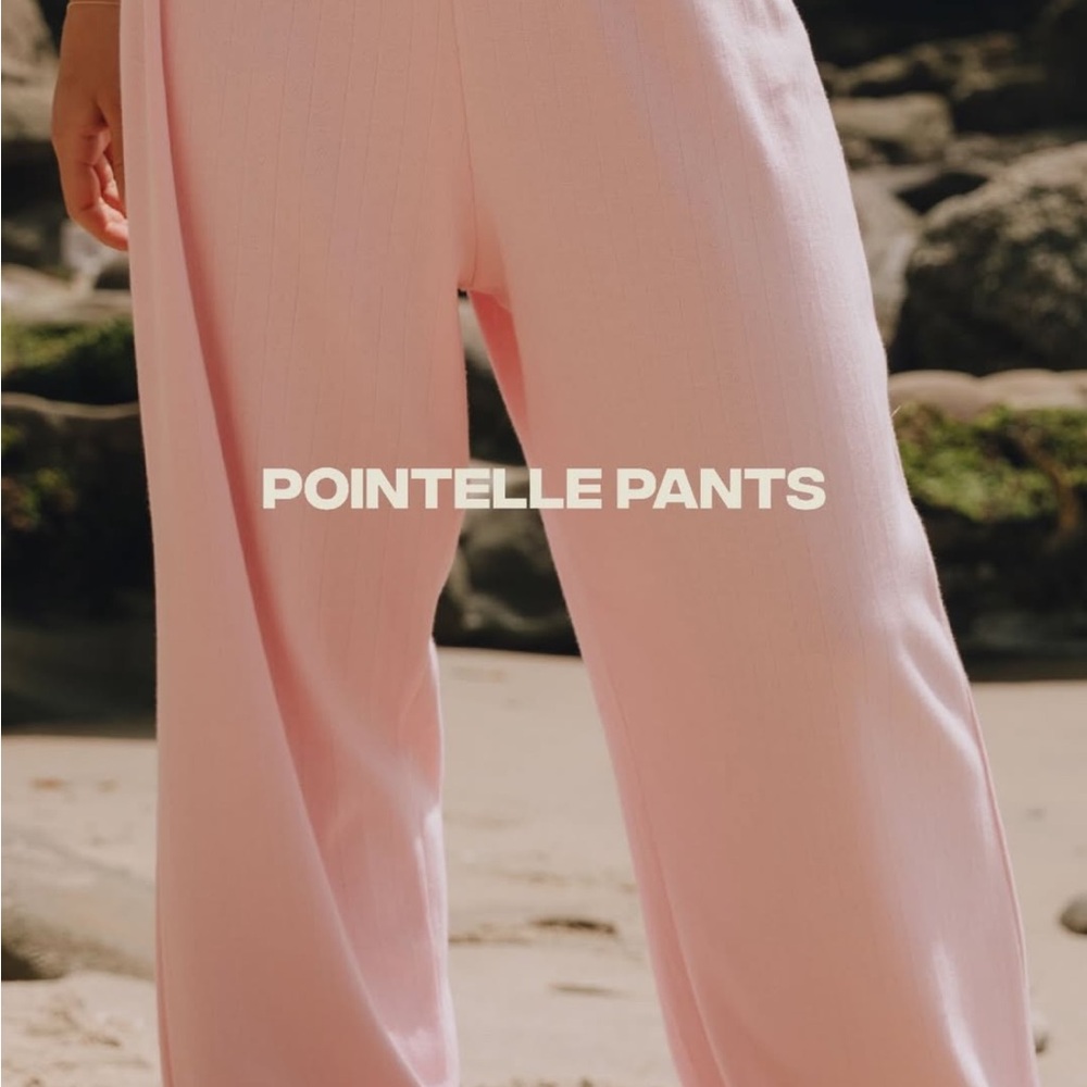 Daily Drills x Ella Rose pointelle pants pink